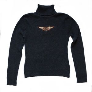Harley-Davidson Gray Turtleneck Sweater